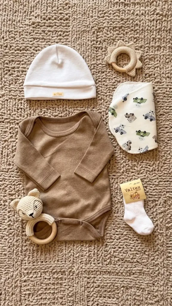 COMBO: Body liso + gorrito + babita + medias