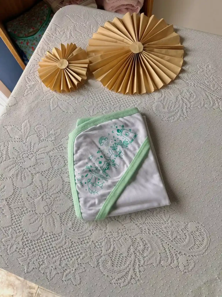Manta recibidora Verde