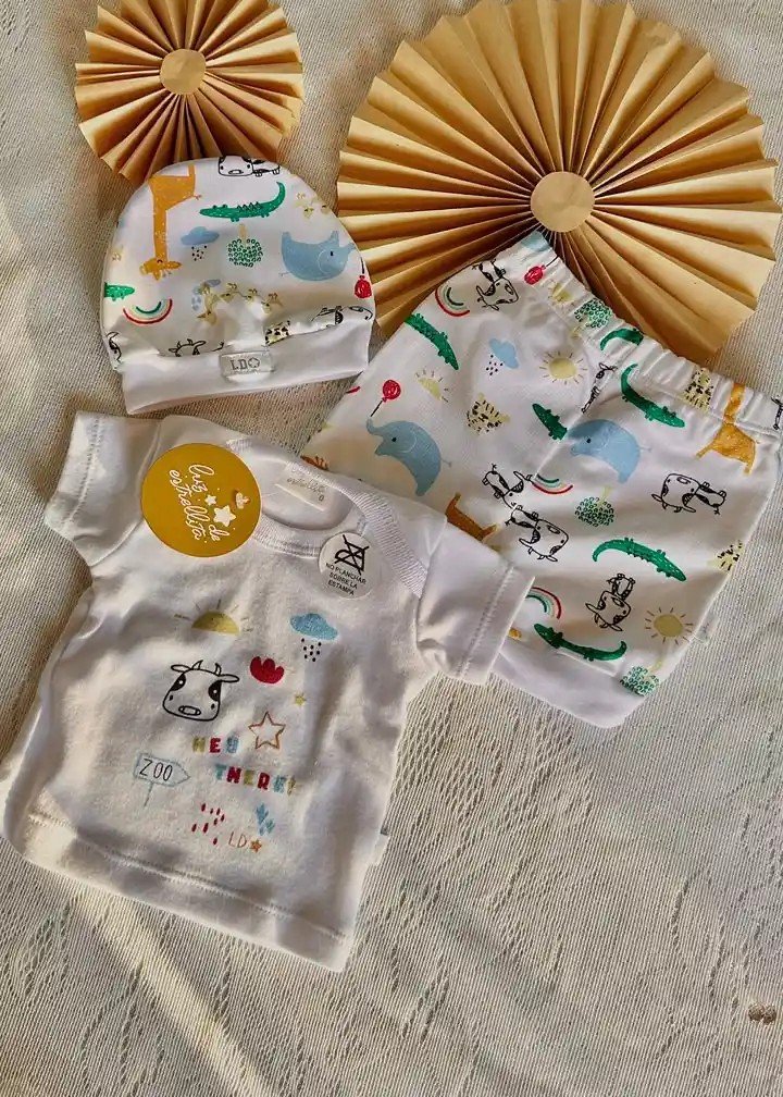 set de bebe varon 3 piezas